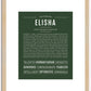 Elisha | Name Art Print