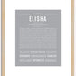 Elisha | Name Art Print