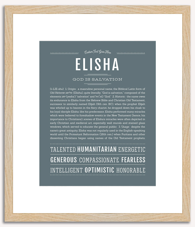 Elisha | Name Art Print