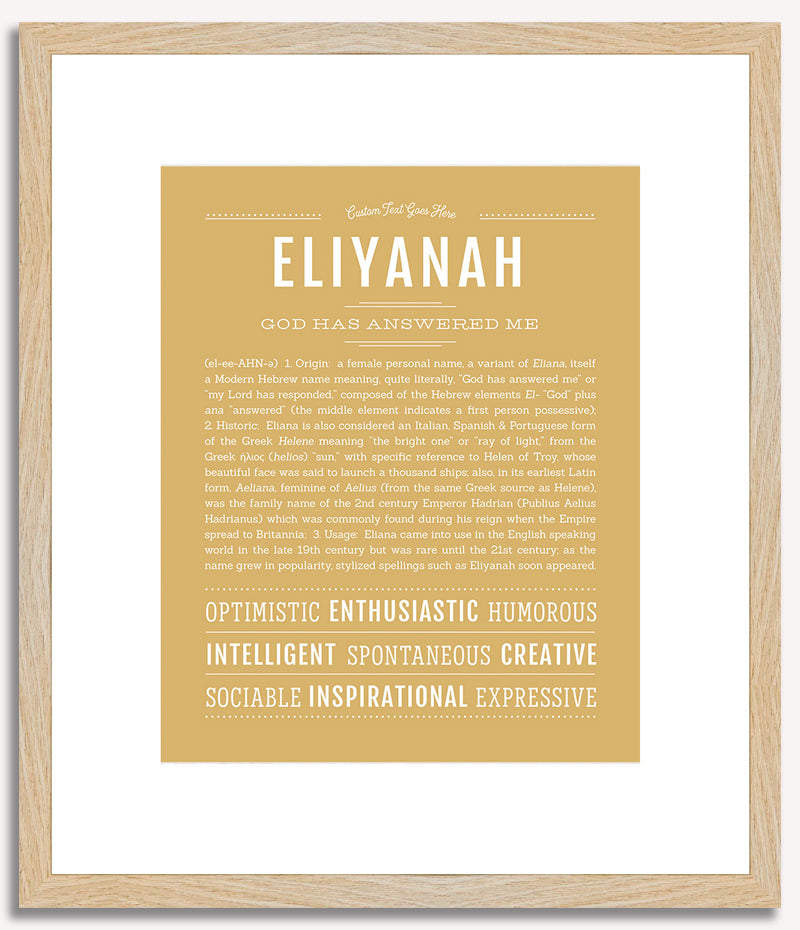 Eliyanah | Name Art Print