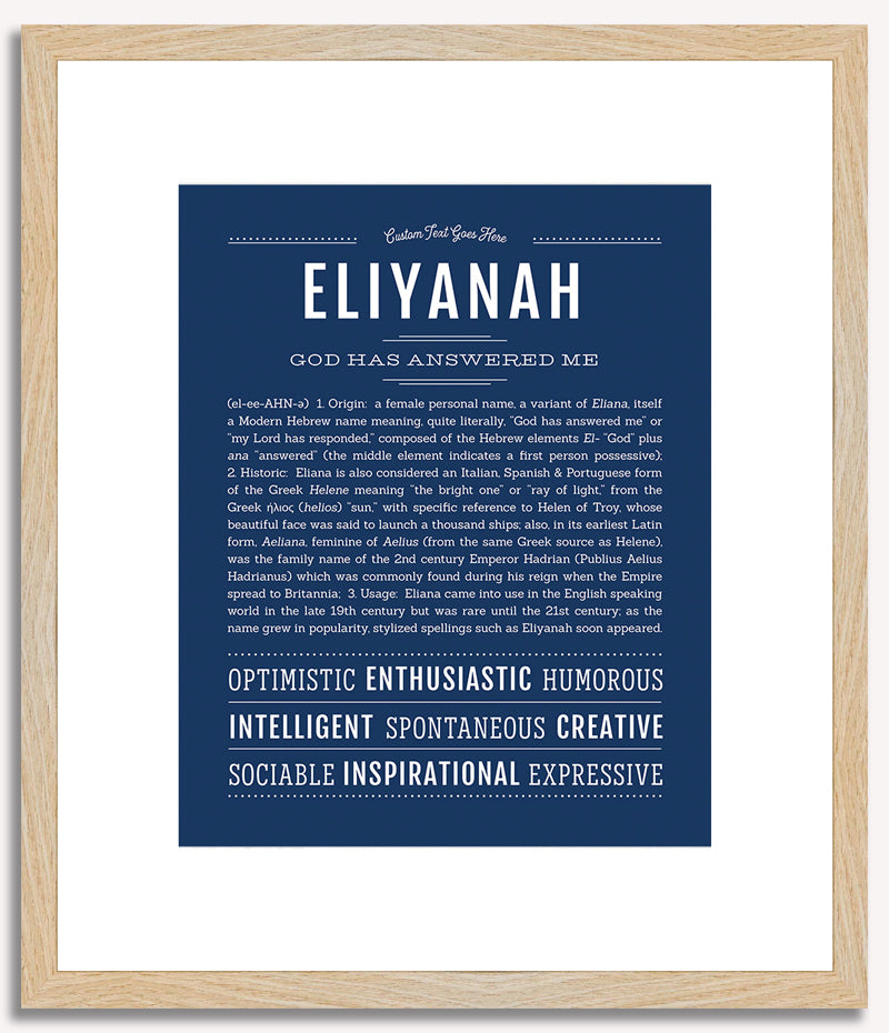 Eliyanah | Name Art Print