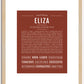 Eliza | Name Art Print