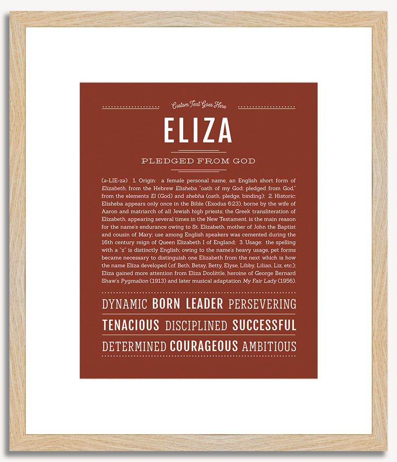 Eliza | Name Art Print