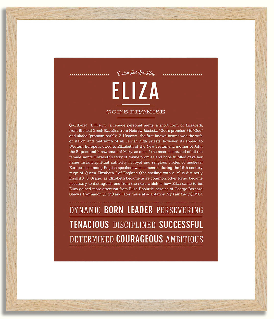 Eliza | Name Art Print