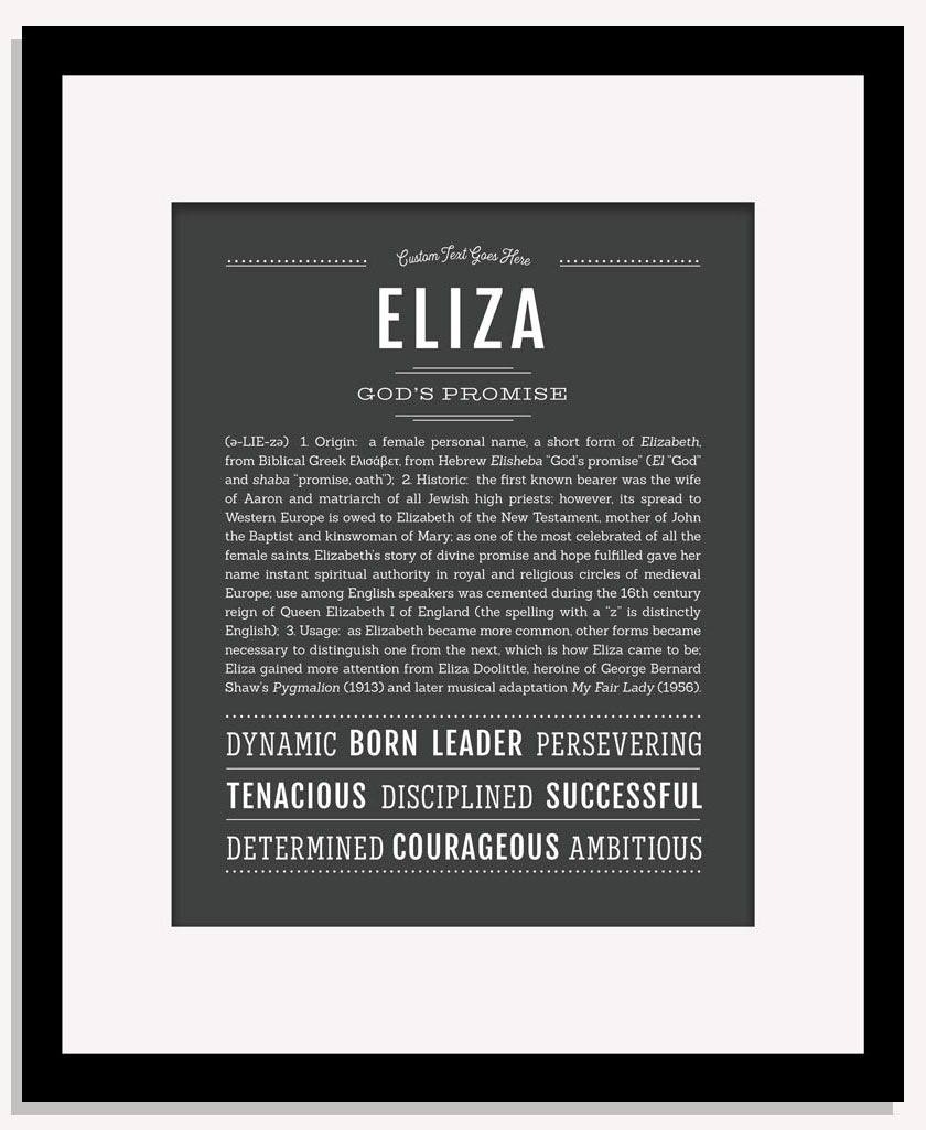 Frame Options | Charcoal Gray | Maple Frame, Matted