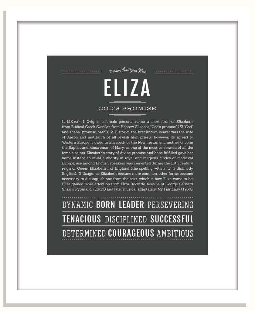 Frame Options | Charcoal Gray | Black Frame, Matted