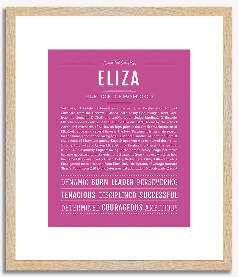 Eliza | Name Art Print