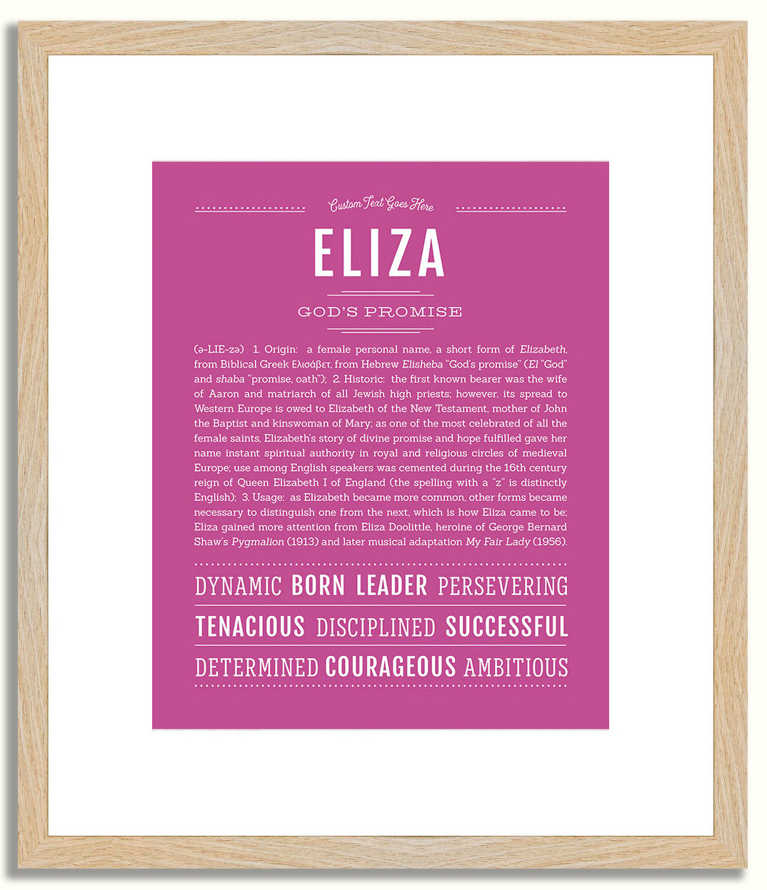 Eliza | Name Art Print