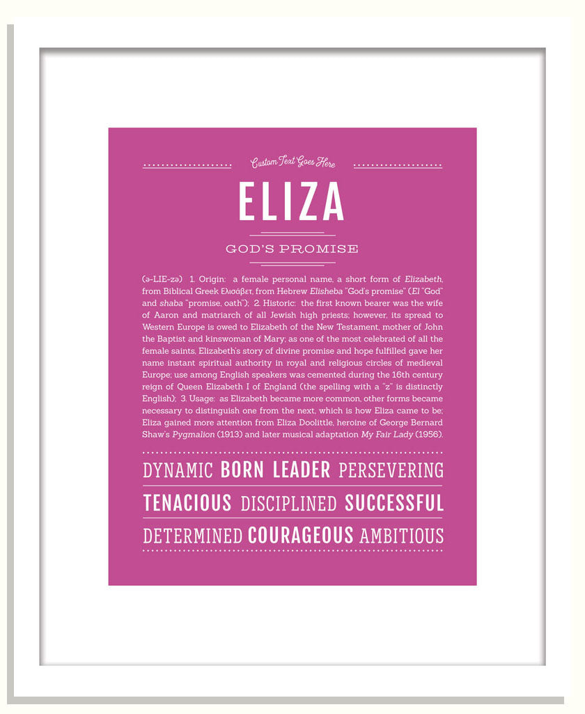 Frame Options | Dark Pink | Black Frame, Matted