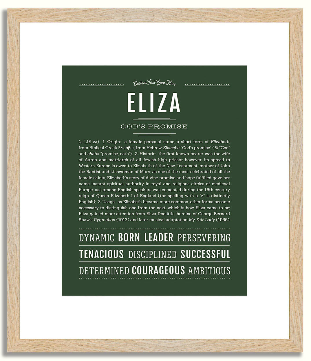 Eliza | Name Art Print