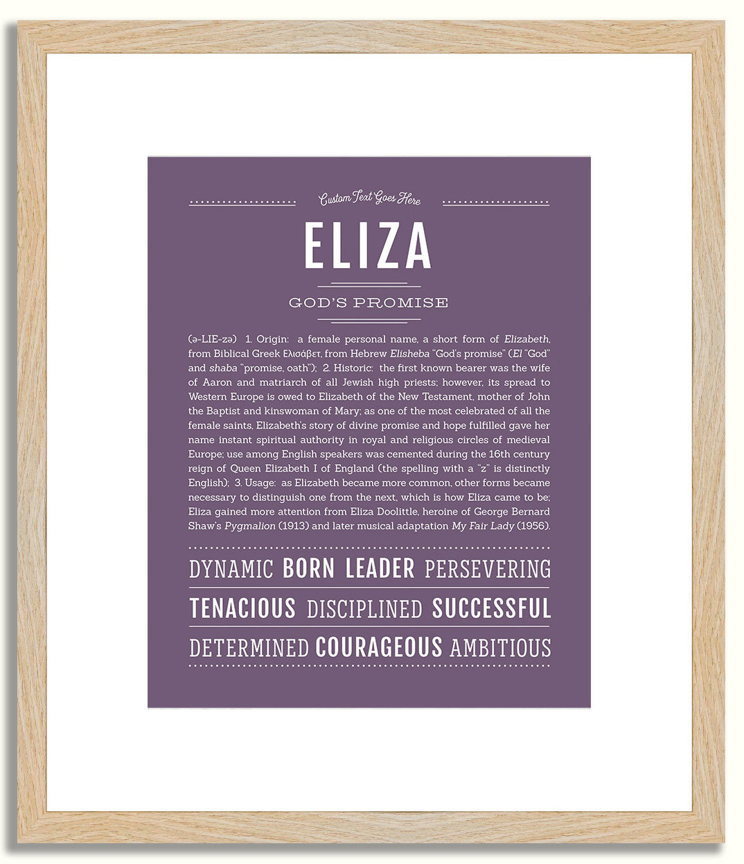 Eliza | Name Art Print