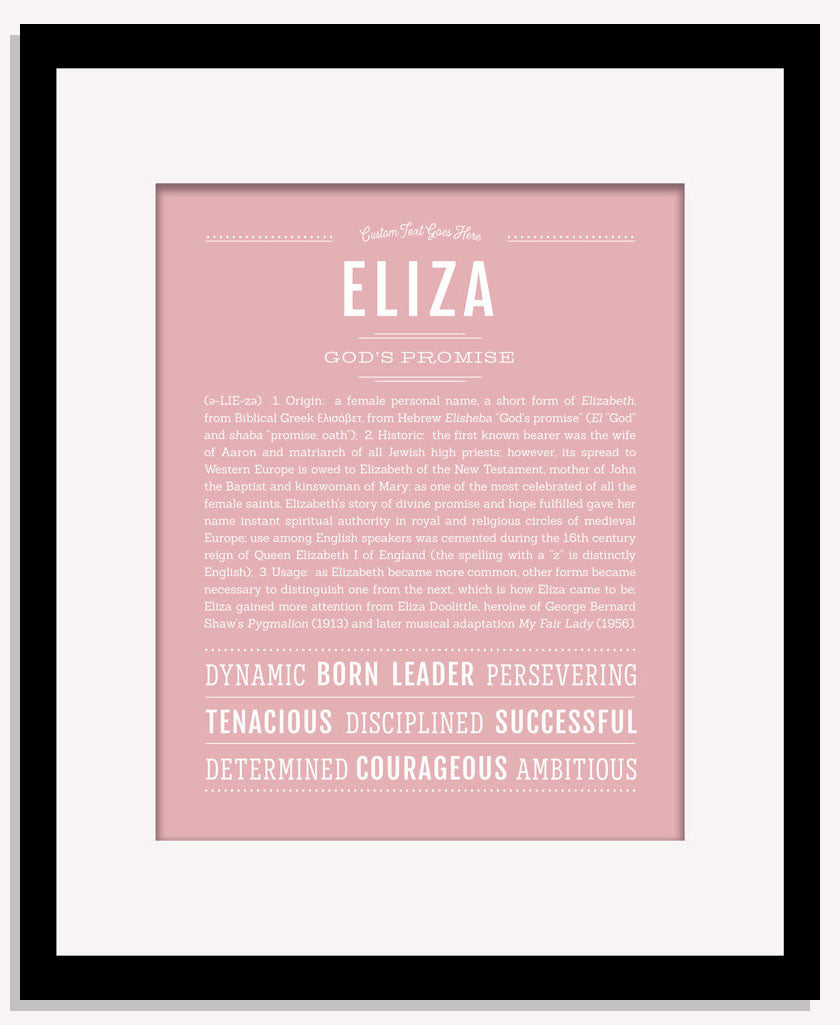 Frame Options | Dusty Rose | Maple Frame, Matted