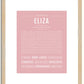 Eliza | Name Art Print