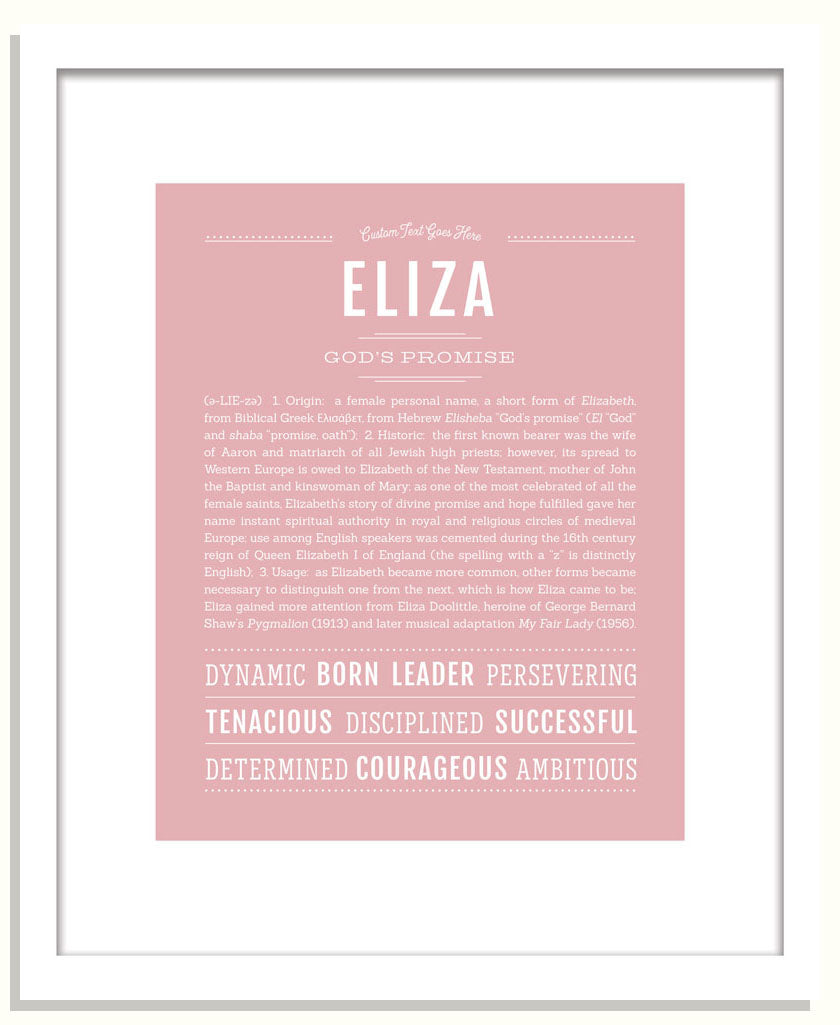 Frame Options | Dusty Rose | Black Frame, Matted