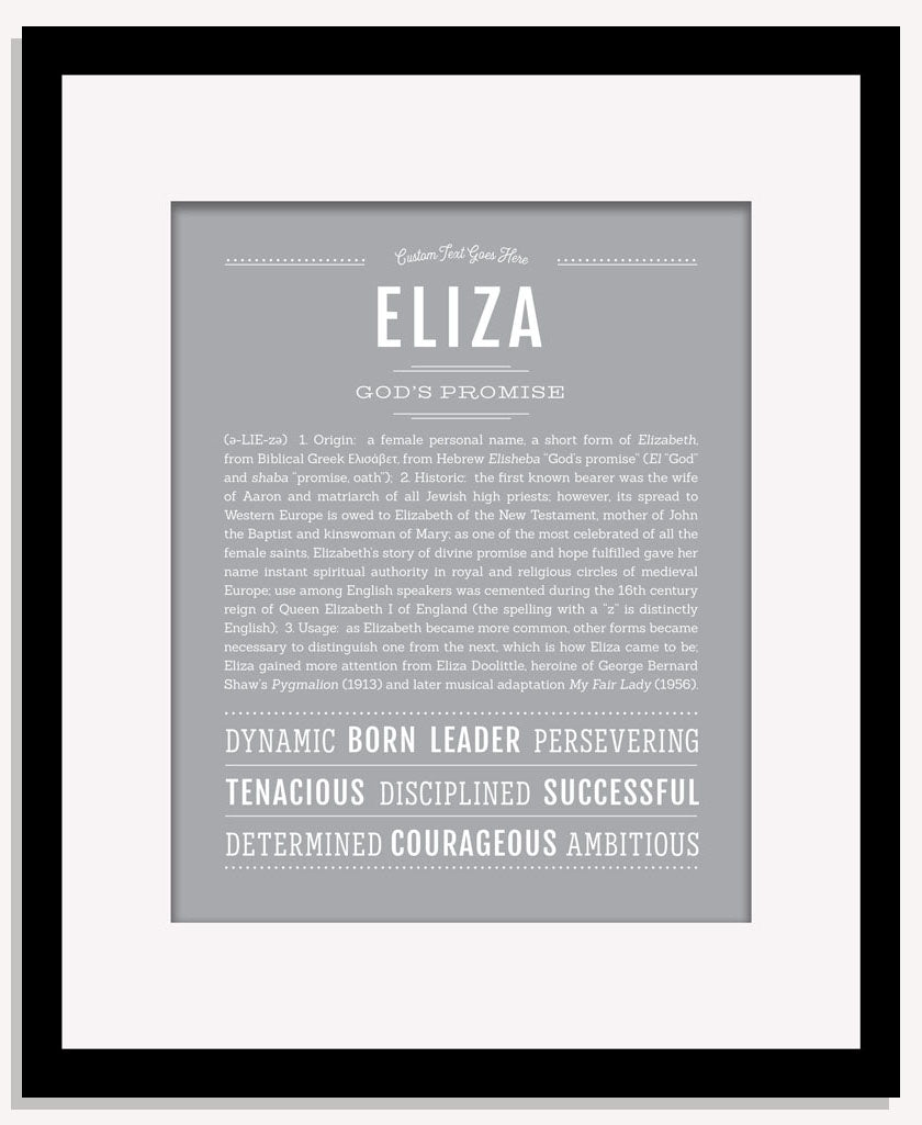 Frame Options | Light Gray | Maple Frame, Matted