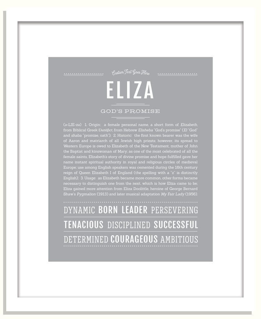 Frame Options | Light Gray | Black Frame, Matted