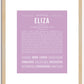 Eliza | Name Art Print