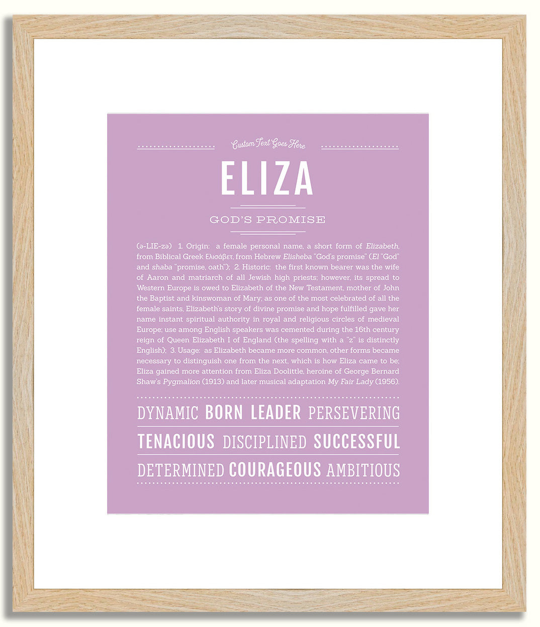 Eliza | Name Art Print