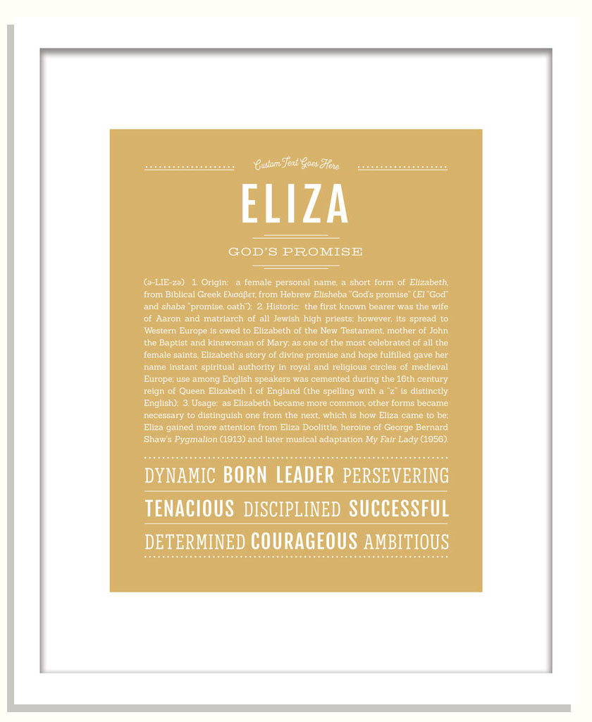 Frame Options | Matte Gold | Black Frame, Matted