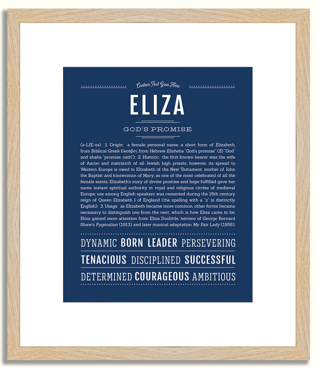 Eliza | Name Art Print