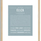 Eliza | Name Art Print