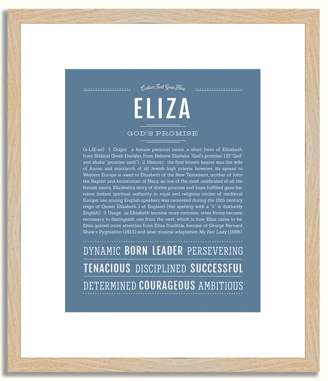 Eliza | Name Art Print