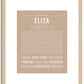 Eliza | Name Art Print