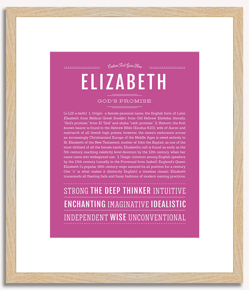 Elizabeth | Name Art Print