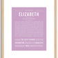 Elizabeth | Name Art Print