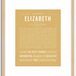 Elizabeth | Name Art Print