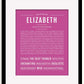 Frame Options | Dark Pink | Black Frame, Matted