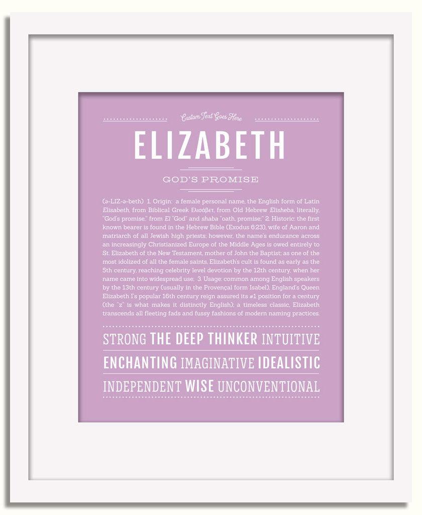 Frame Options | Lilac | White Frame, Matted