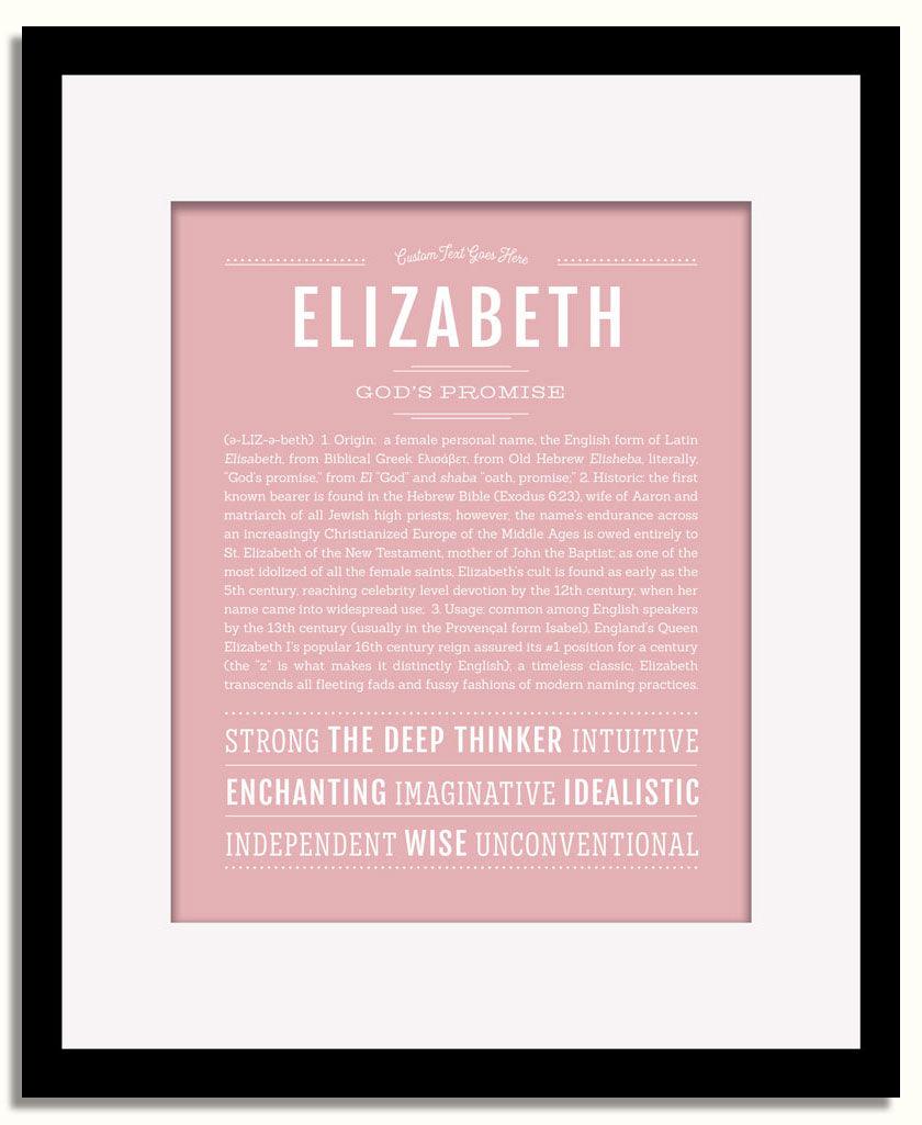 Frame Options | Dusty Rose | Black Frame, Matted