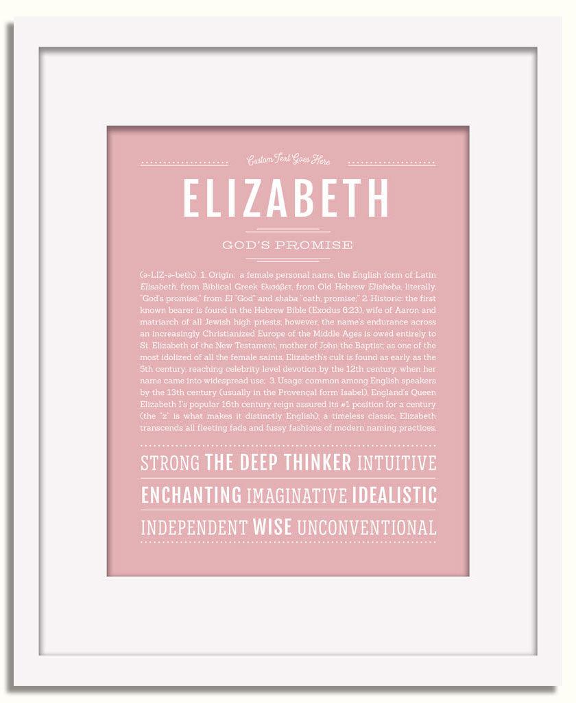 Frame Options | Dusty Rose | White Frame, Matted