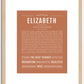 Elizabeth | Name Art Print