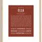 Ella | Name Art Print