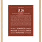 Ella | Name Art Print
