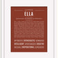 Ella | Name Art Print
