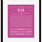 Ella | Name Art Print