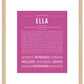 Ella | Name Art Print