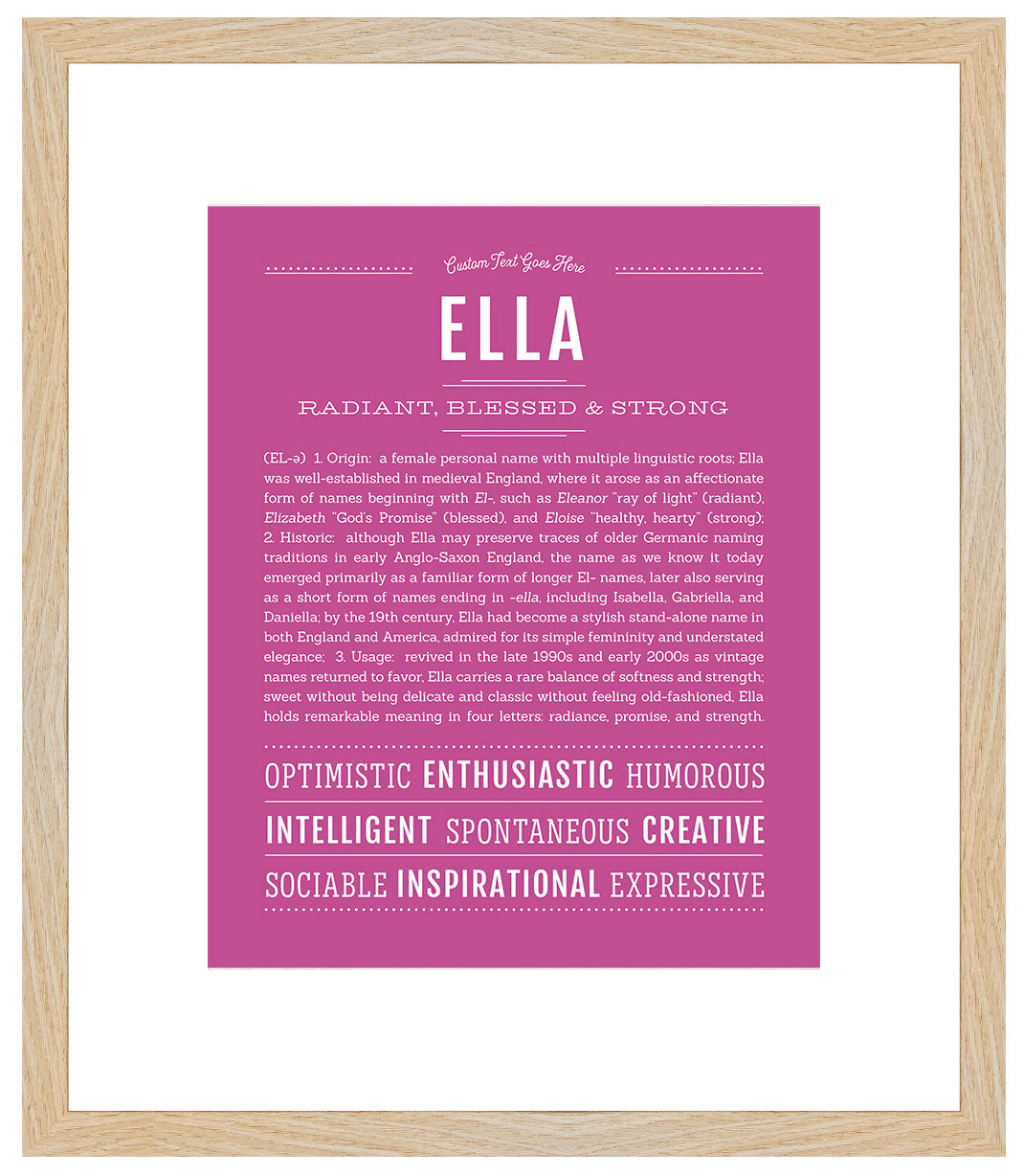 Ella | Name Art Print