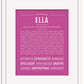 Ella | Name Art Print