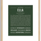 Ella | Name Art Print