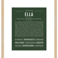 Ella | Name Art Print
