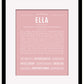 Ella | Name Art Print