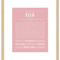 Ella | Name Art Print