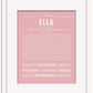 Ella | Name Art Print