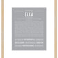 Ella | Name Art Print