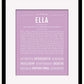 Ella | Name Art Print
