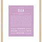 Ella | Name Art Print